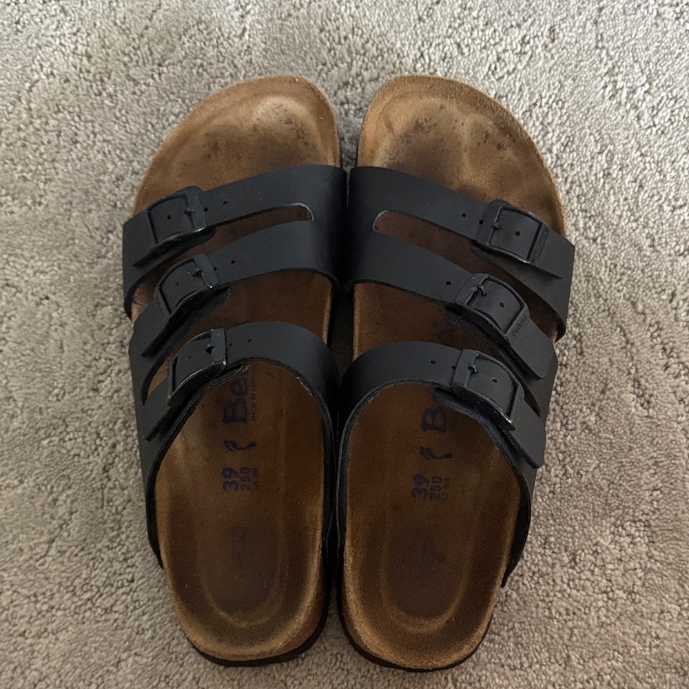 Birkenstock Black Triple-Strap Sandals
